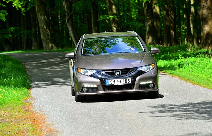 Anders Tollaas og Jan Henriksen i Honda Civic 1.6 D kørte længst på literen i ecorallyet
(Foto: Morten Dam)